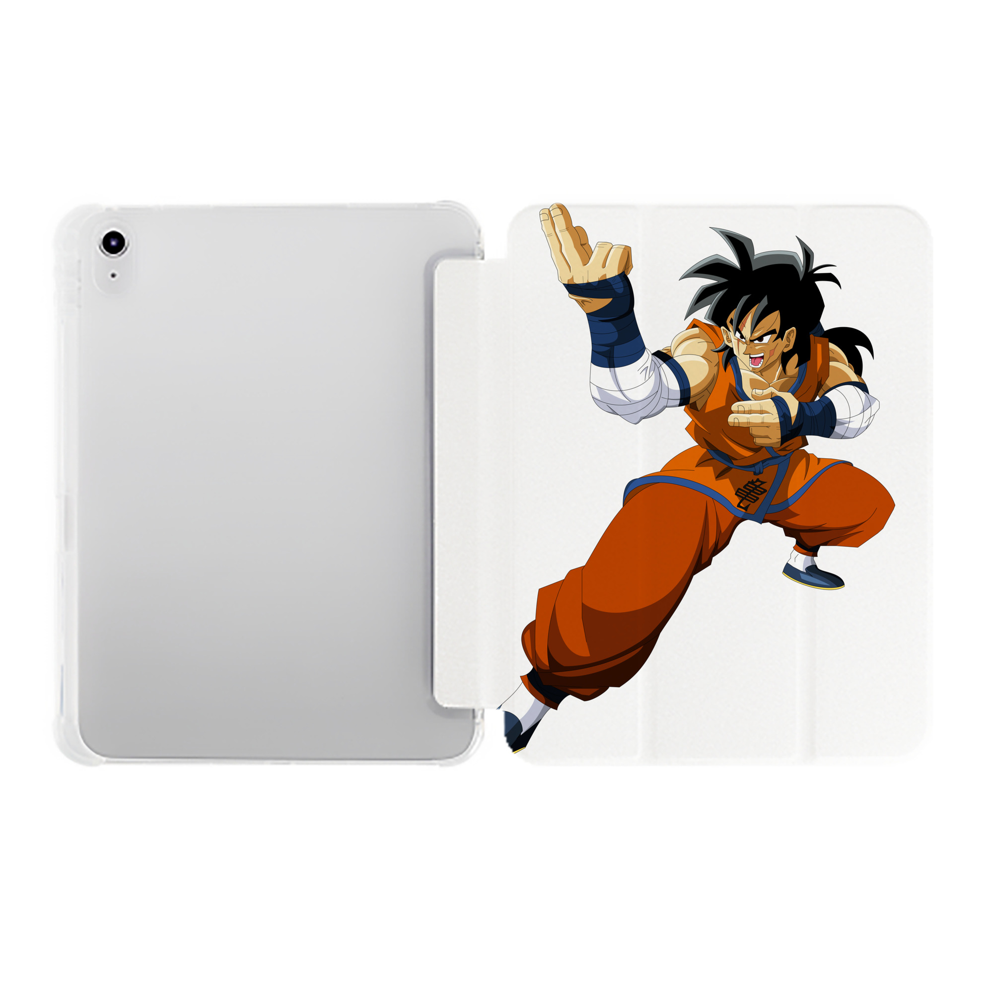 （画像用） ドラゴンボール ヤムチャ DRAGON BALL Yamcha IPad ケース ペン収納付き 三つ折りスタンド PUレザー×シリコン 対応機種9.5/10.5/10.9インチ